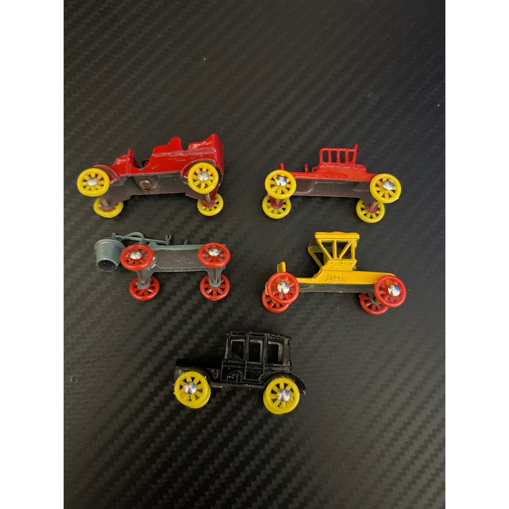 Vintage‎ Miniature Toy Cars Lot of 5 Diecast Metal Japan Collectible Display